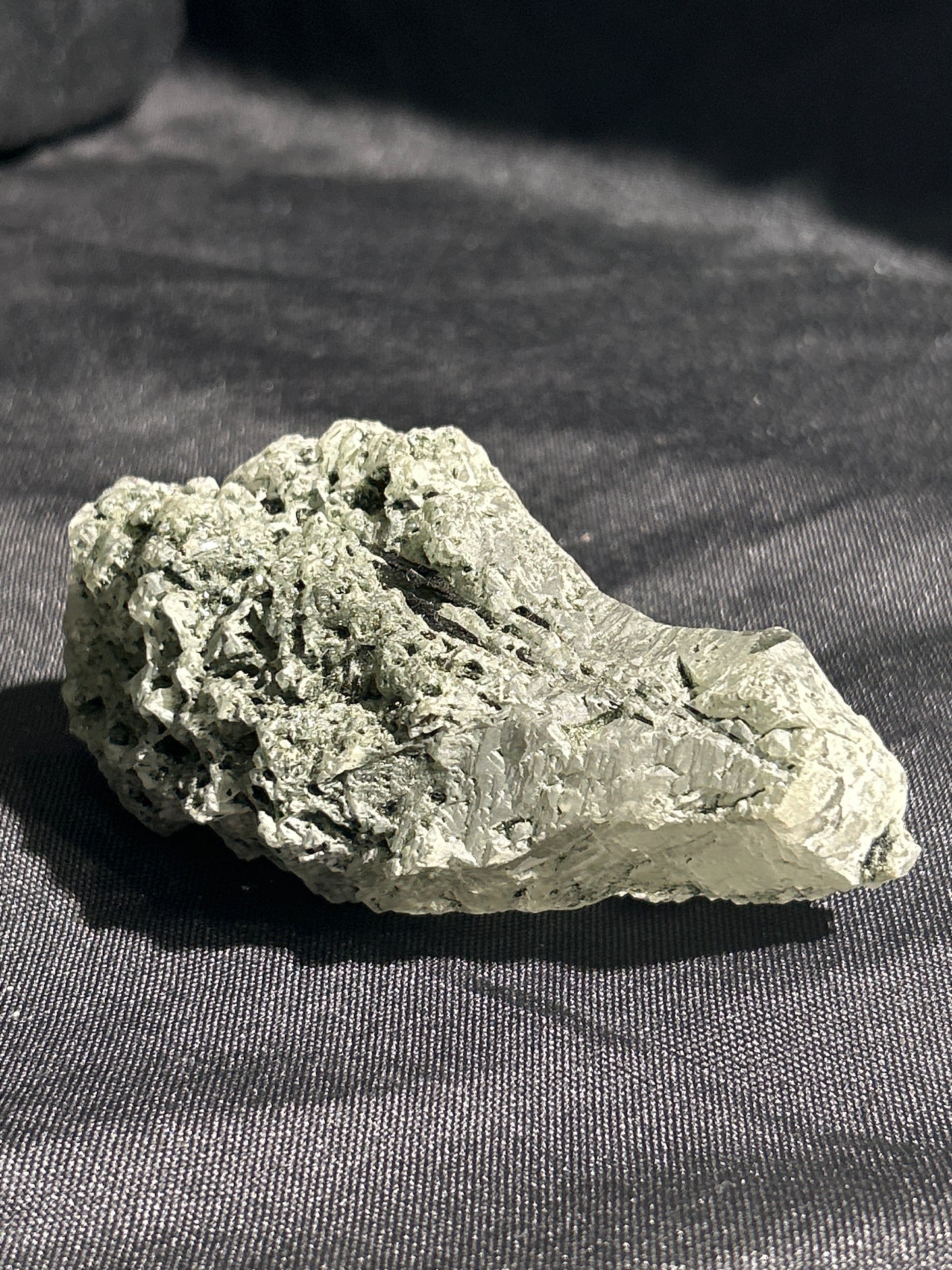 Hydrothermal Etched Quartz with Epidote