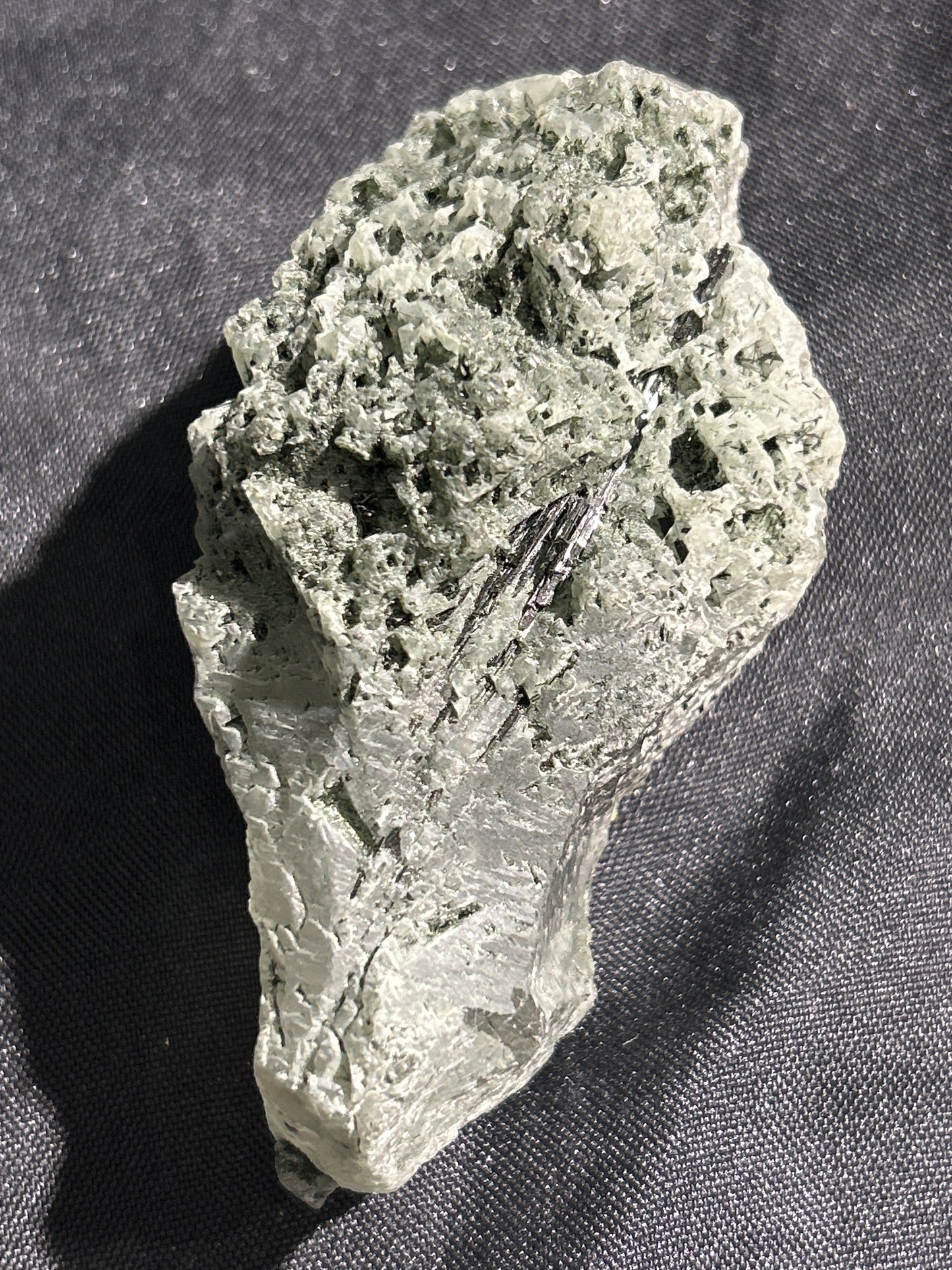 Hydrothermal Etched Quartz with Epidote