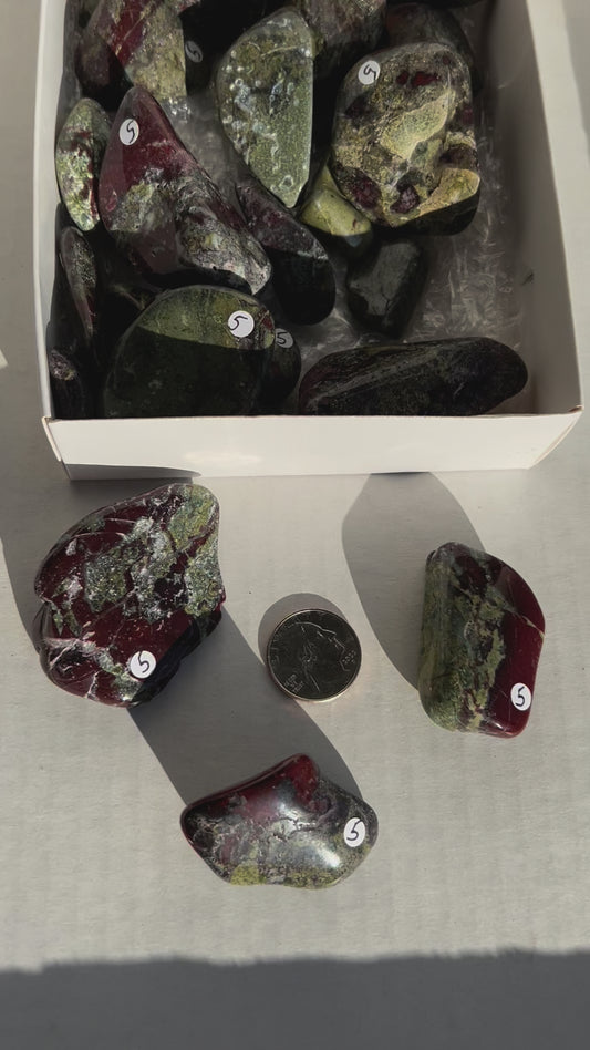 Medium sized Tumbled Dragons Blood Jasper Stone